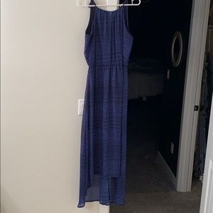 Dark blue high low dress. Worn one time.